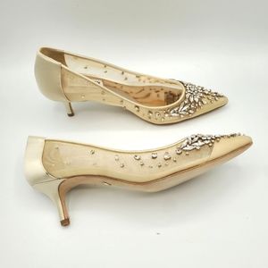 Badgley Mischka Onyx bridal shoes, Ivory, NWOB